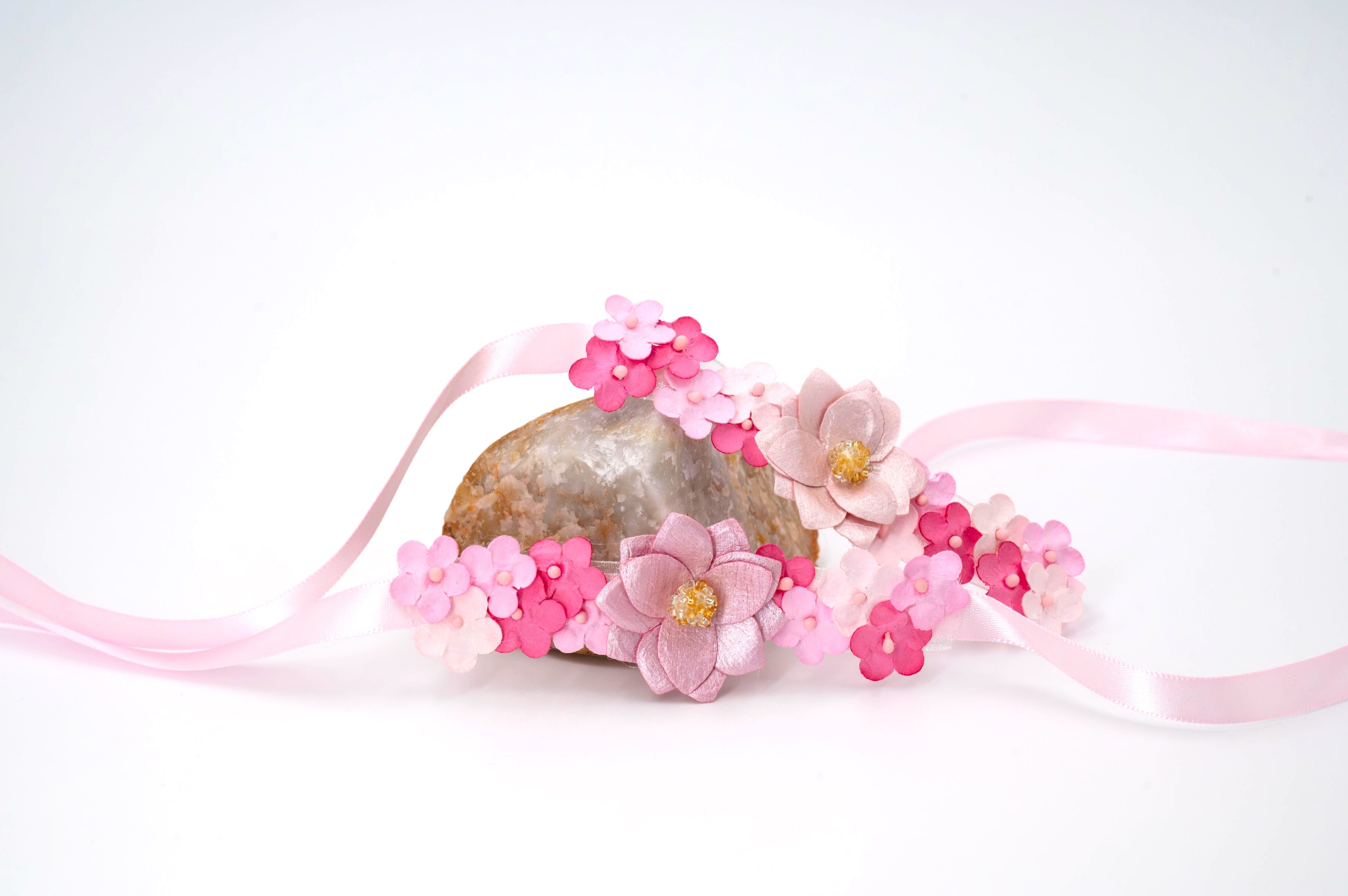 Accessoire pour cheveux chignon de danseuse — Rose