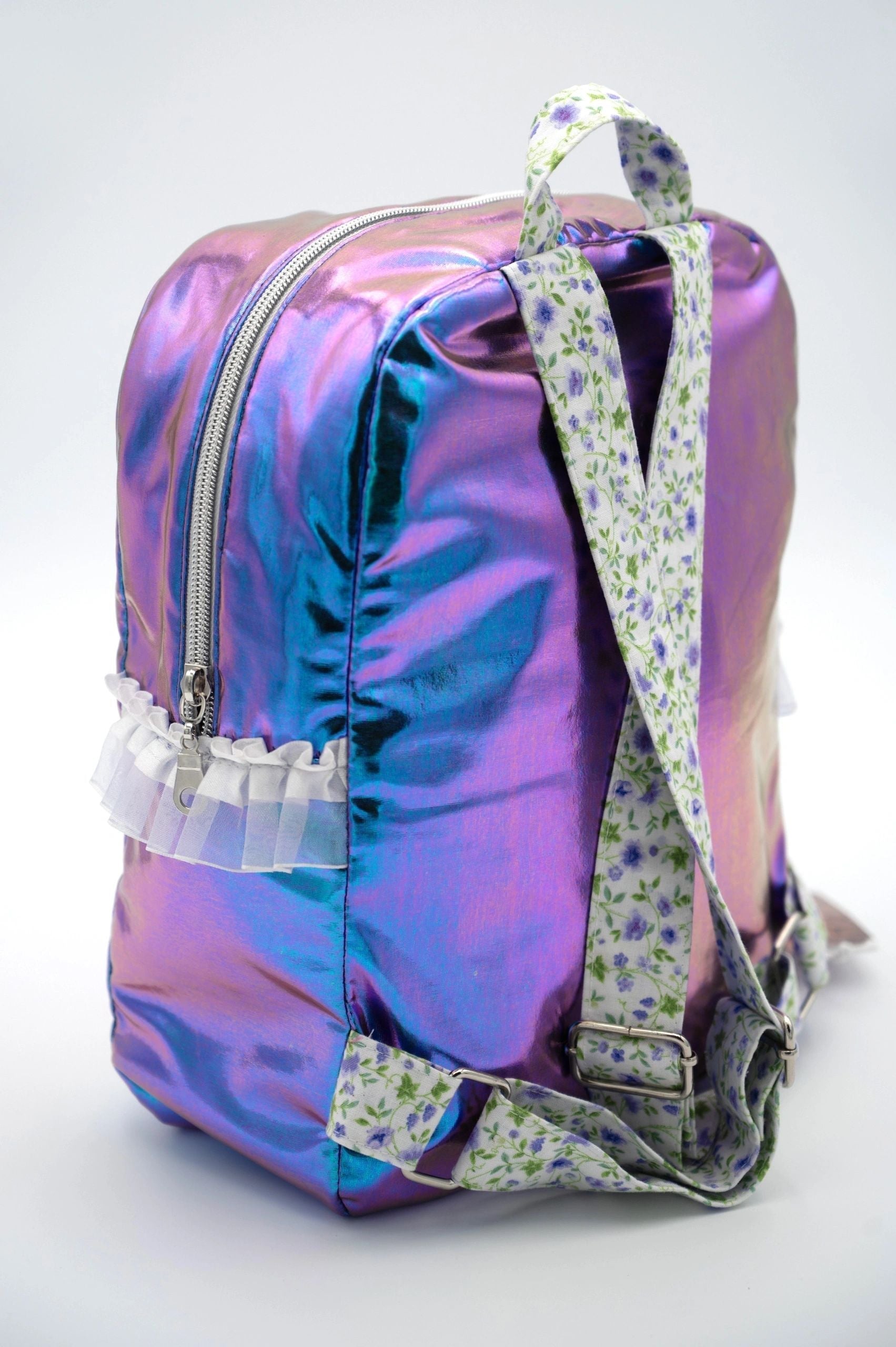 Handmade purple ballet school bag and doll set